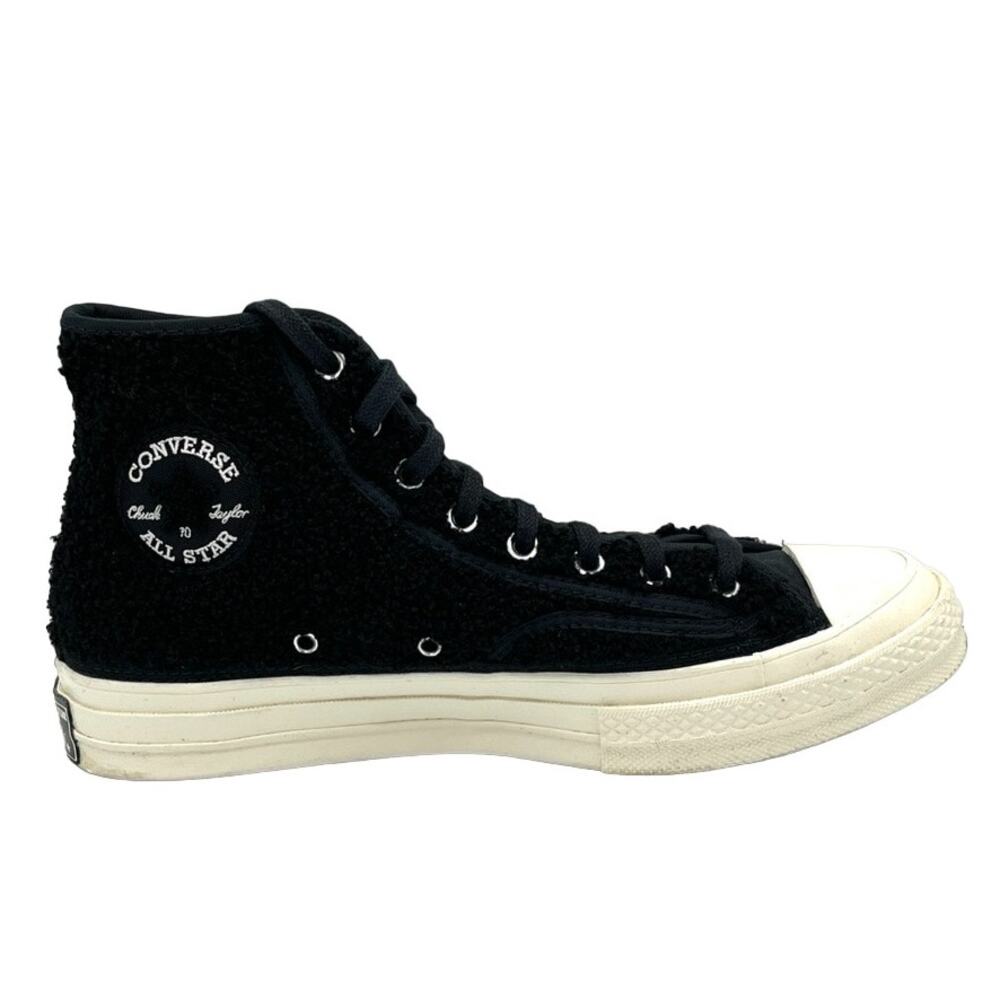 CONVERSE Chuck 70 Sherpa High Top Sneakers Black & White SZ 10